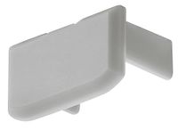 Eindkap aluminium profiel 18x9.8mm kunststof