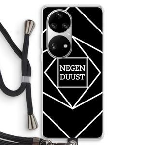 Negenduust geometrisch: Huawei P50 Pro Transparant Hoesje met koord