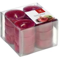 Geurtheelichtjes/waxinelichtjes - 12x - appeltaart geur - 4 branduren Geurtheelichtjes/waxinelichtjes - 12x - appeltaart geur - 4 branduren