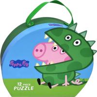 Imp Peppa pig vloerpuzzel in stevig meeneem koffertje 12 stukken