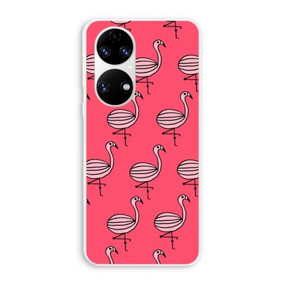 Flamingo: Huawei P50 Transparant Hoesje