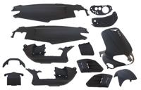 Edge plaatset runner tot bj.08-2005 15 delig mat zwart