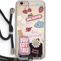 Positivity: iPhone 6 PLUS / 6S PLUS Transparant Hoesje met koord