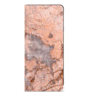 Sony Xperia 5 V Standcase Marmer Oranje