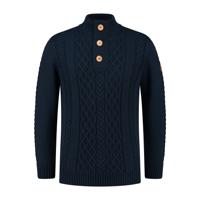 Travelin' Men - Mock neck - Marine - Maat XXL