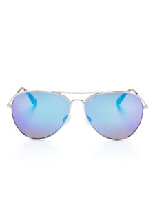 Maui Jim lunettes de soleil Mavericks à monture pilote - Argent