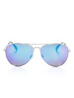 Maui Jim lunettes de soleil Mavericks à monture pilote - Argent