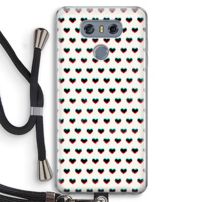 Hartjes: LG G6 Transparant Hoesje met koord