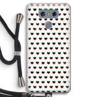 Hartjes: LG G6 Transparant Hoesje met koord
