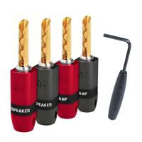 AudioQuest Suregrip 300 BFA/Banaan gold 4 st