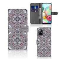 Samsung Galaxy A71 | Bookcase | Flower Tiles