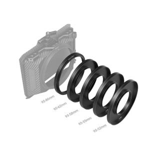 SmallRig 3383 Adapter Rings Kit (F52/55/58/62/86-95mm) for Mini Matte Box