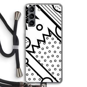 Pop Art #4: Samsung Galaxy S21 Transparant Hoesje met koord