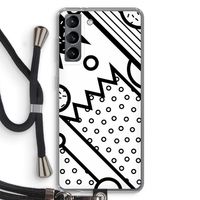 Pop Art #4: Samsung Galaxy S21 Transparant Hoesje met koord