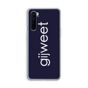 Gijweet: OnePlus Nord Transparant Hoesje