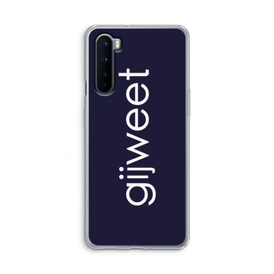Gijweet: OnePlus Nord Transparant Hoesje