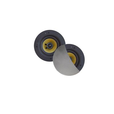 Aquasound Rumba rumba speakerset - 45w (0 - 5" tweeter) - mat chroom - rond 120 mm - diepte 55 mm - randloos - ipx4 spkrumba-c