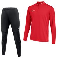 Nike Dri-FIT Park 26 Trainingspak 1/4-Zip Kids Rood Zwart