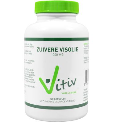 Vitiv Vitiv Zuivere Visolie 500mg (100ca)