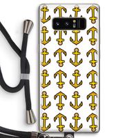Musketon Anchor: Samsung Galaxy Note 8 Transparant Hoesje met koord