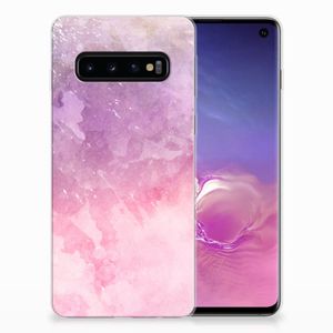 Hoesje maken Samsung Galaxy S10 Pink Purple Paint