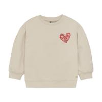 Daily7 winter sweater meisjes - zand - brushed backprint