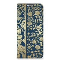 OPPO A54s | A16 | A16s Smart Cover Beige Flowers - thumbnail