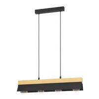 EGLO Tarrafo Hanglamp - E27 - 88 cm - Zwart|Bruin