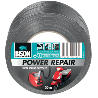 Power Repair Grijs Rol 50 m - Bison