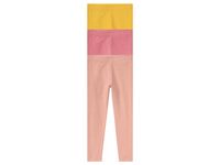 lupilu Peuters meisjes leggings, 3 stuks, met hoog katoengehalte  (98/104, Roze/Perzik/Geel) - thumbnail