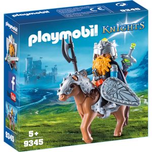PLAYMOBIL Knights - Dwerg met gevechtspony 9345
