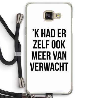 Meer verwacht: Samsung Galaxy A5 (2016) Transparant Hoesje met koord
