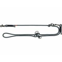 Verstelbare hondenriem Trixie Soft Rope Zwart Grijs S S/XL