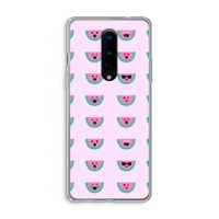 Smiley watermeloenprint: OnePlus 8 Transparant Hoesje