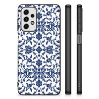 Samsung Galaxy A23 Bloemen Hoesje Flower Blue