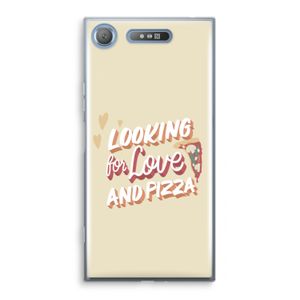 Pizza is the answer: Sony Xperia XZ1 Transparant Hoesje