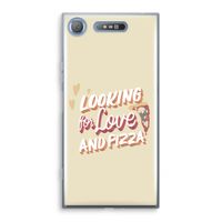 Pizza is the answer: Sony Xperia XZ1 Transparant Hoesje
