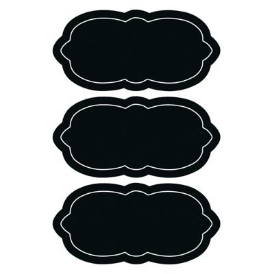 Krijtbord voorraadkast etiketten / stickers - 6x - herschrijfbaar - 7 x 3 cm - Keuken labels