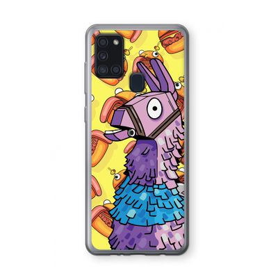 Loot Burger: Samsung Galaxy A21s Transparant Hoesje