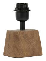 Light & Living Tafellamp 'Kardan' Mangohout, 19cm, kleur Bruin (excl. kap)