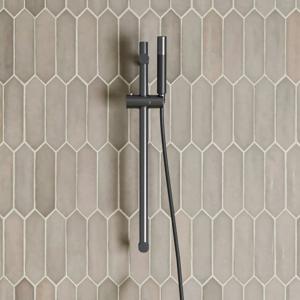Glijstang set SaniClear Iron | 60 cm | Incl.Handdouche en Doucheslang | Verouderd ijzer - gunmetal