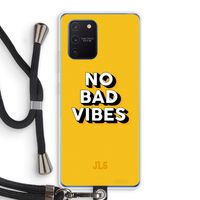 No Bad Vibes: Samsung Galaxy Note 10 Lite Transparant Hoesje met koord