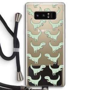 Dinos: Samsung Galaxy Note 8 Transparant Hoesje met koord