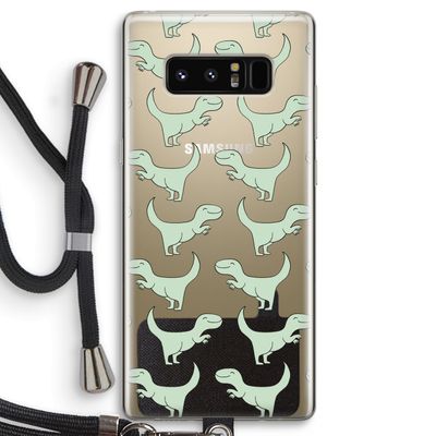 Dinos: Samsung Galaxy Note 8 Transparant Hoesje met koord