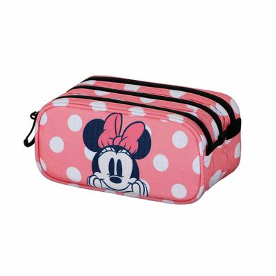 Pennenetui met 3 vakken Minnie Mouse Karactermania Roze