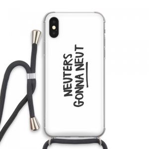 Neuters: iPhone XS Max Transparant Hoesje met koord