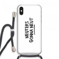 Neuters: iPhone XS Max Transparant Hoesje met koord