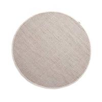 Nordic Weavers Rond wollen vloerkleed Lett - wit|beige - 160 cm rond