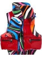 PUCCI gilet matelassé à imprimé Marmo - Rouge - thumbnail