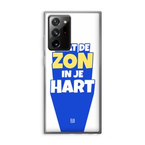 Laat de zon in je hart: Samsung Galaxy Note 20 Ultra / Note 20 Ultra 5G Transparant Hoesje